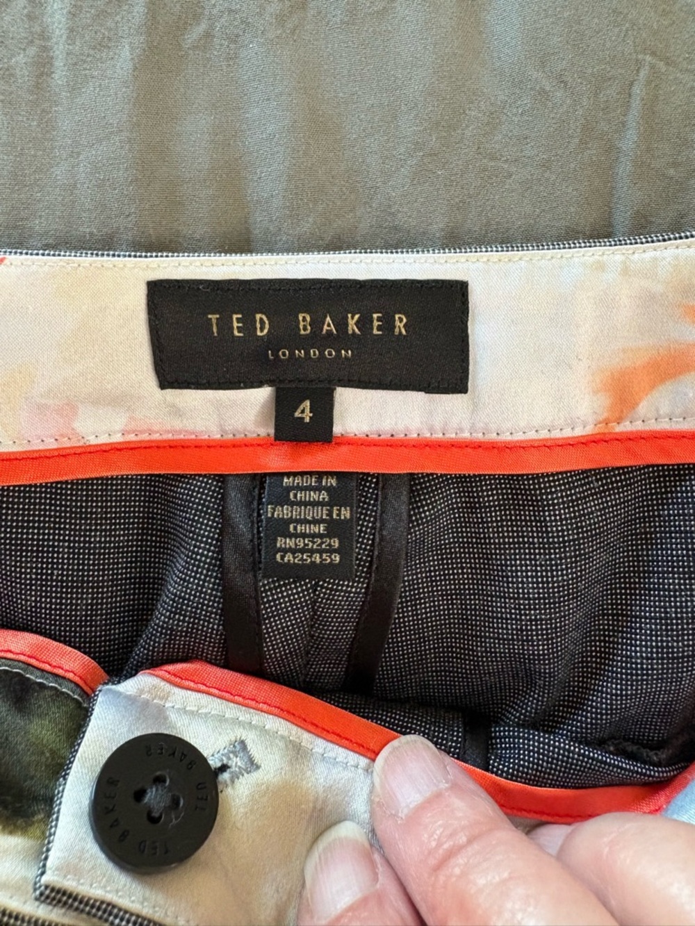 Ted Baker Slim TREESAT Slim Trouser. Size 10/M/Ted Baker 4. - Picture 7 of 15
